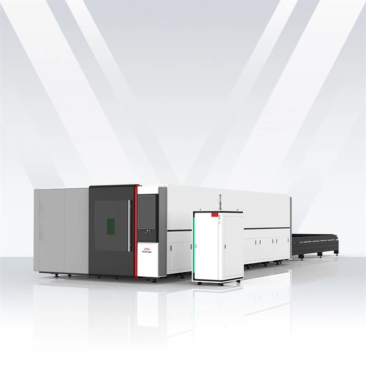enclosed dual platform fiber laser cutting machine